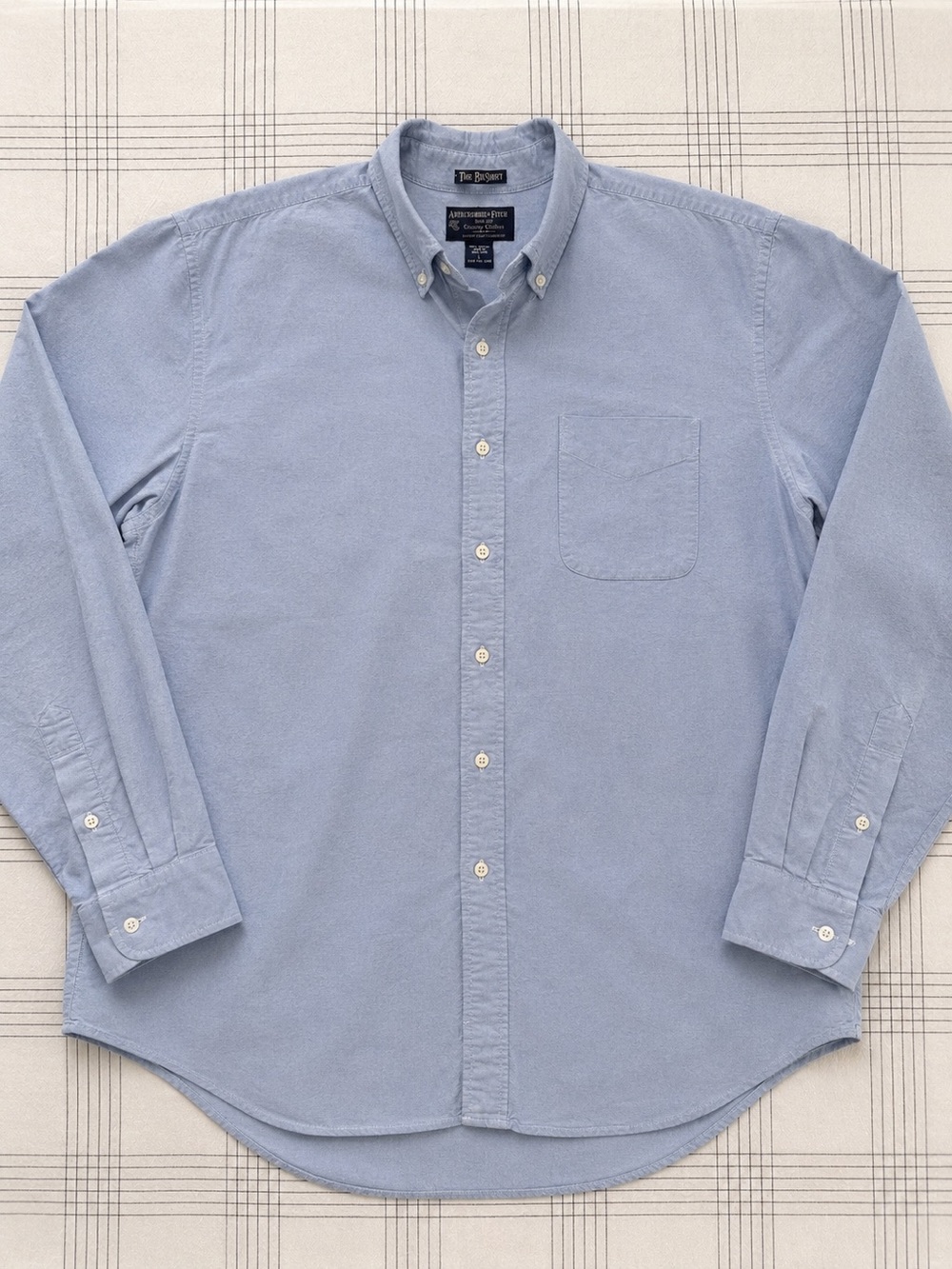 Vintage 90s Abercrombie & Fitch Big Shirt Old Money Prep Oxford